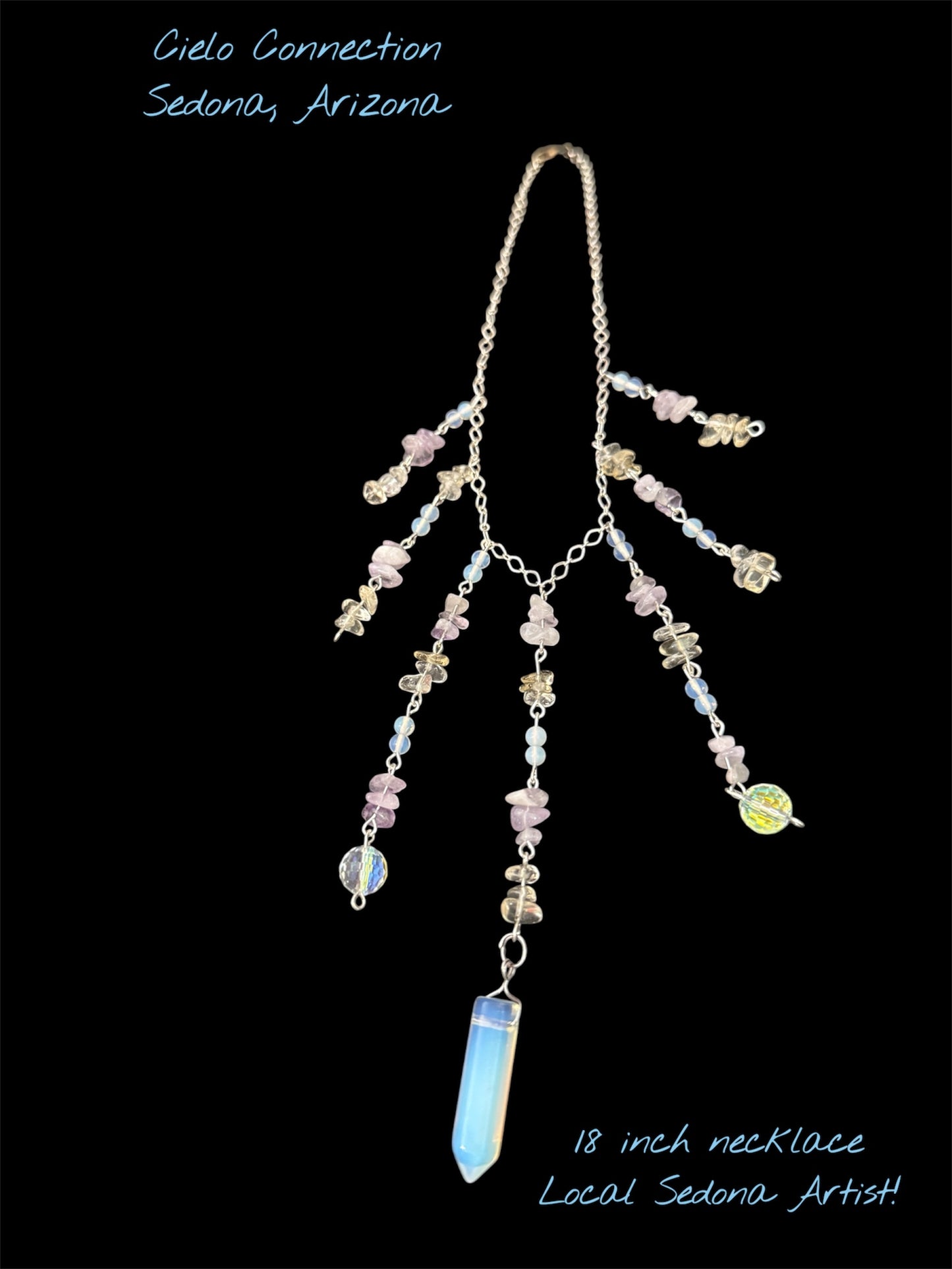 Teardrop Waterfall Necklace  - Local Artist