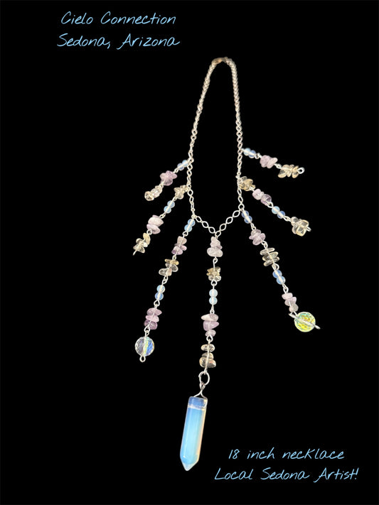 Teardrop Waterfall Necklace  - Local Artist
