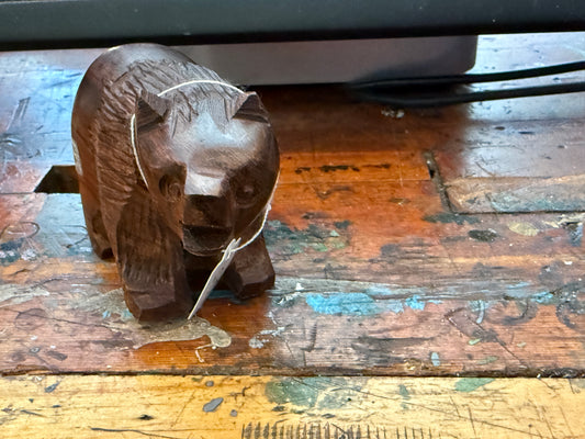 Hand Carved Ironwood Bear